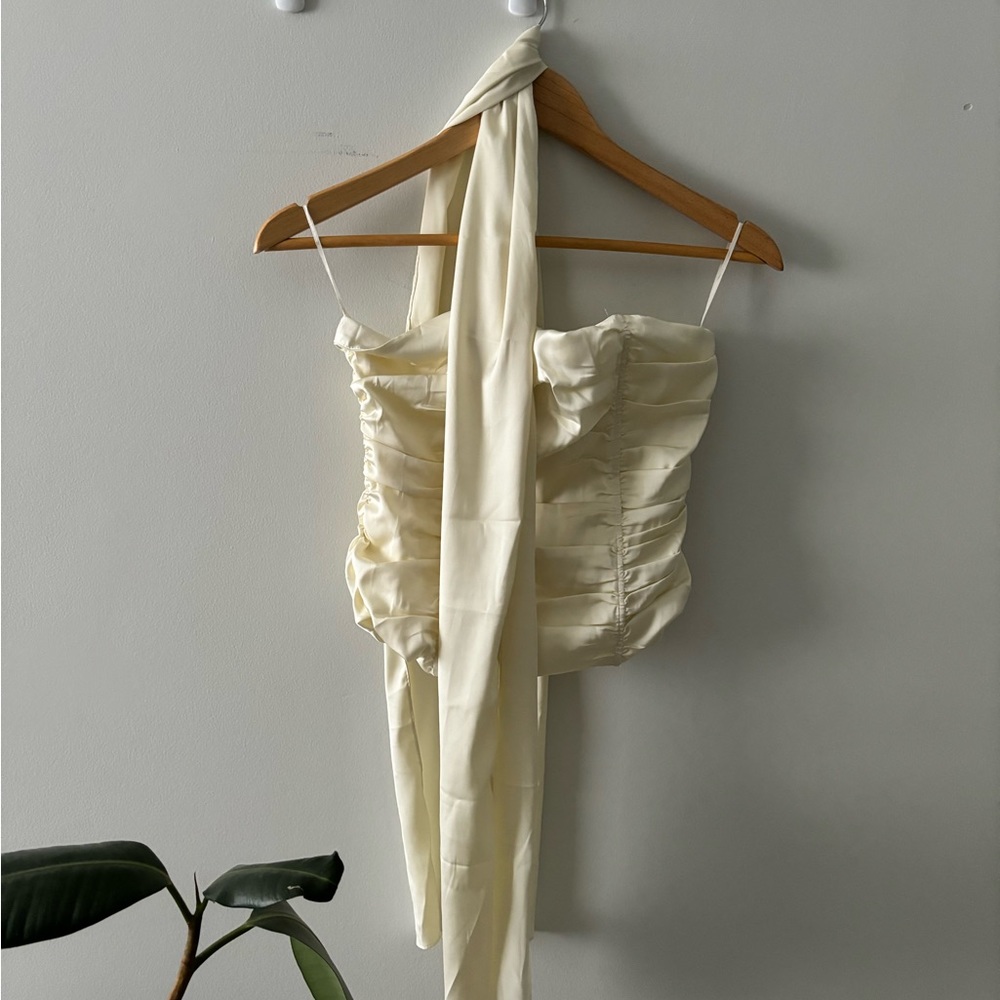 Lioness Island Bodice in Cornsilk Corset + Scarf set